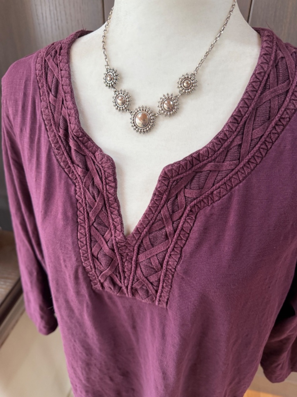 COLDWATER CREEK Tunic 100% Cotton 1X - Picture 2 of 7